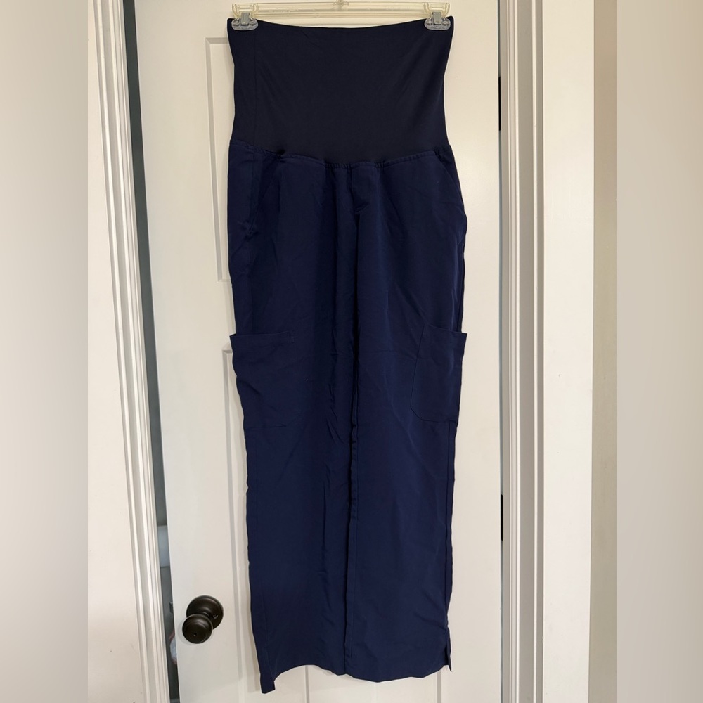 Navy Blue Mandala women’s maternity scrub pants size small